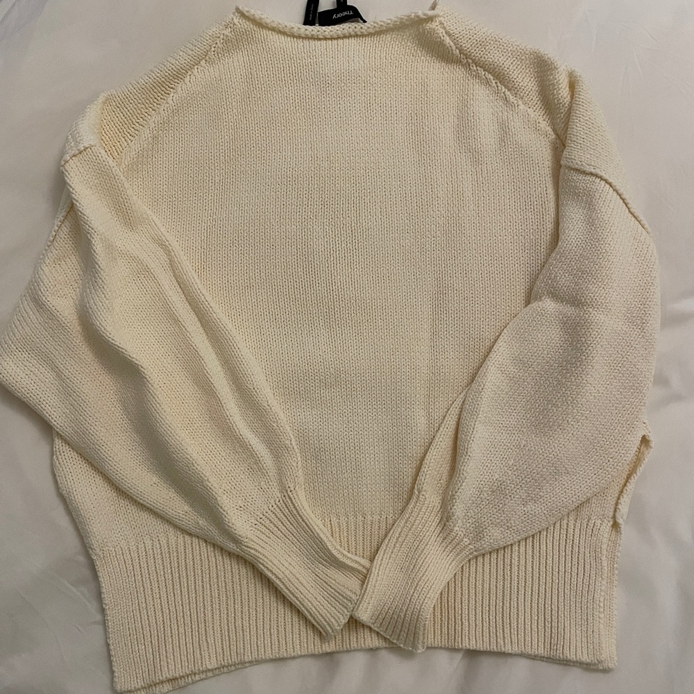 Theory chainette cotton chunky knit sweater - Picture 8 of 8